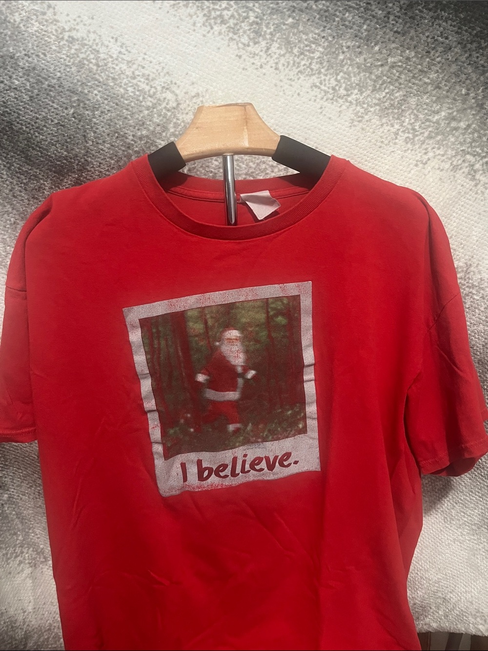 I Believe Bigfoot Santa Shirt